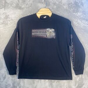 Hot Leathers Bike Week Daytona Beach 2018 Black Long Sleeve T Shirt Mens 2XL
